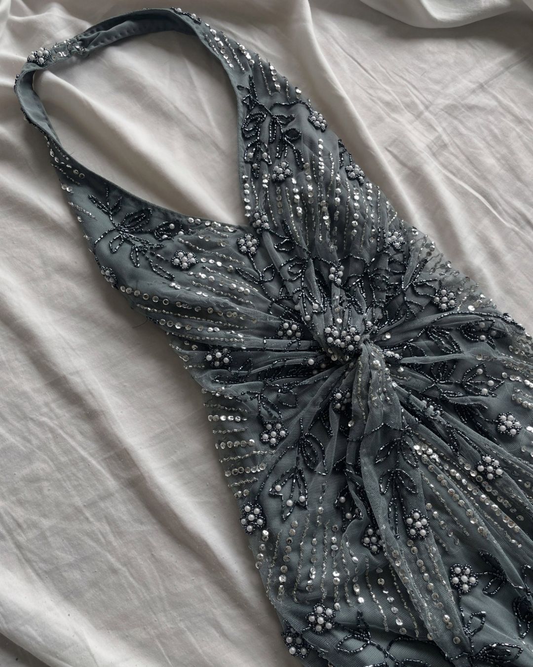 Robes: Embellished Sequin maxi halter dress – D'occasion à Genève par toandfrom 3