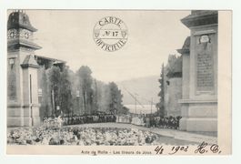 AK, 1903, Rolle Acte de Rolle Les Tireurs de Joux" Rarität