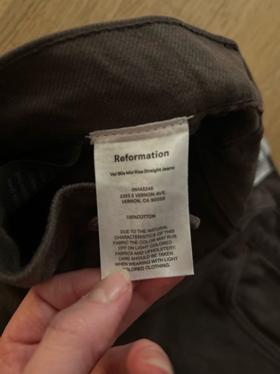 Reformation Jeans: Braune Reformation Jeans – Usato da zürich venduto da gettingridofstuff 2