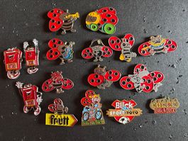 Pins Zeitungen Blick Käfer und Automaten
