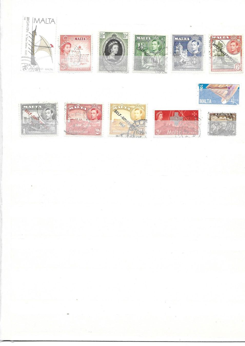 Tutti i francobolli: Einige Briefmarken von Malta, gestempelt – Usato da Rheineck venduto da Erho19