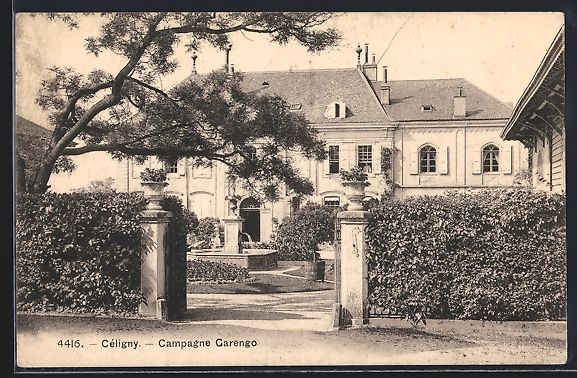 Cartoline postali: AK Céligny, Campagne Garengo – Usato da Berlin venduto da bartko-reher