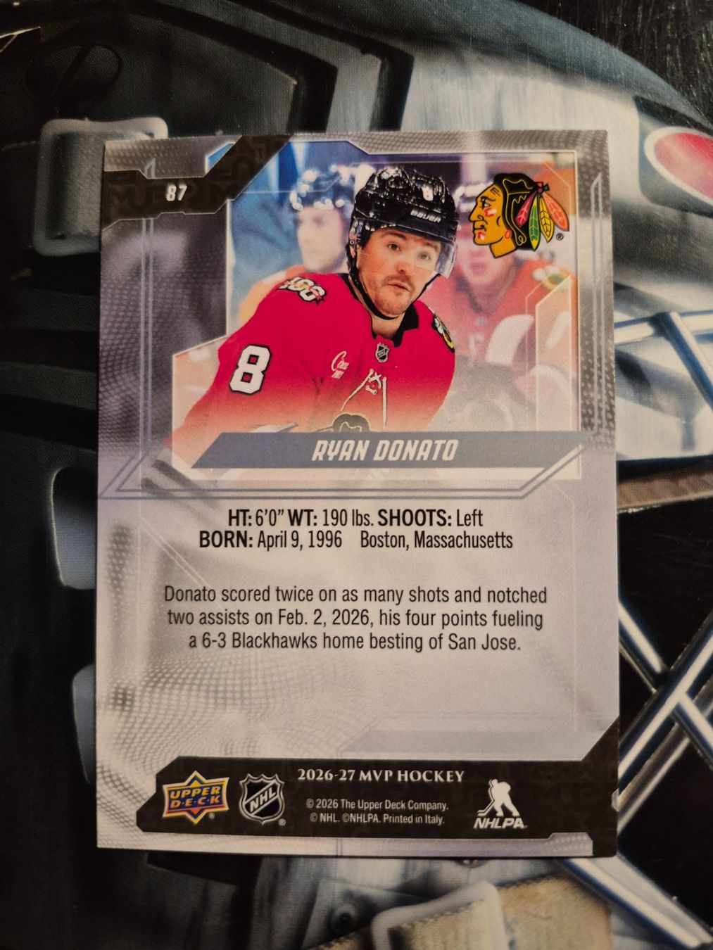 NHL Sammelbilder & Trading cards: NHL Ryan Donato Chicago Blackhawks – Gebraucht aus Treiten von Sauber73 1