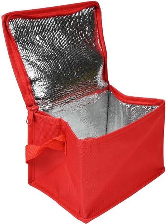 Kompakte Kühltasche 4 Liter – stylisches Rot 20 x 14 x 14cm