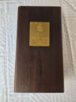 Holzschatulle mit Kupferplakette "Bric del Gaian" 1996
