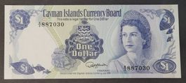 1 DOLLAR / CAYMAN ISLANDS 1974 (BANKFRISCH)