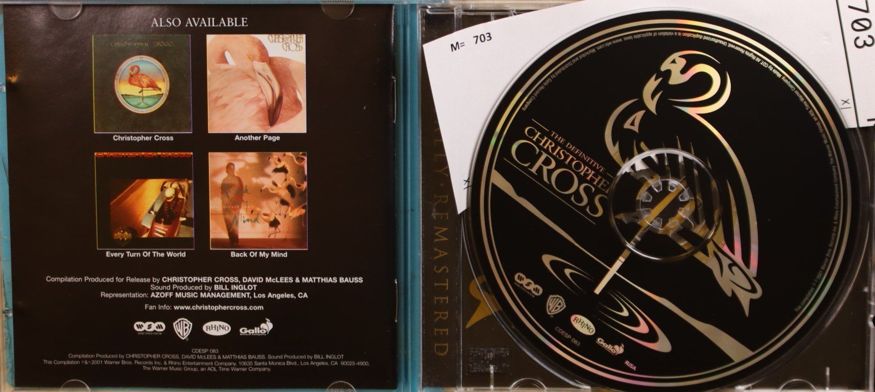 CDs: Christopher Cross – The Definitive Christopher Cross – D'occasion à Luzern par CONTENTI 1