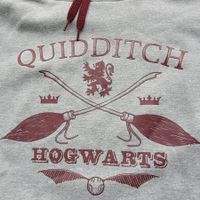 Langarm Pullover GR.L /Harry Potter Hogwarts Quidditch grau