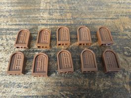lego 30044 et 94161 lot de 10 pièces Reddish Brown Window
