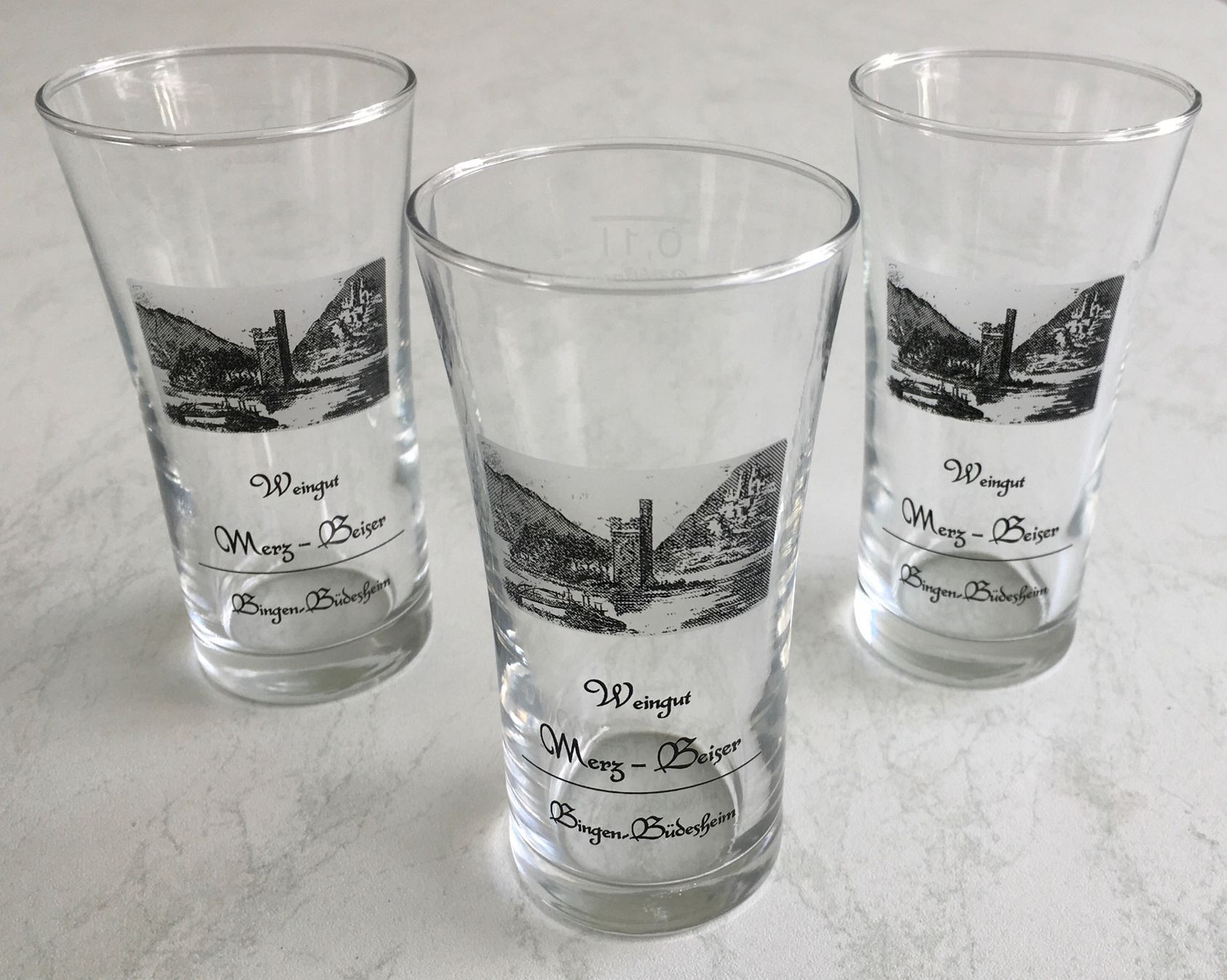 Bicchieri: 3 Gläser Weingut Bingen-Büdesheim 1dl – Usato da Kriens venduto da Niklaus014 3