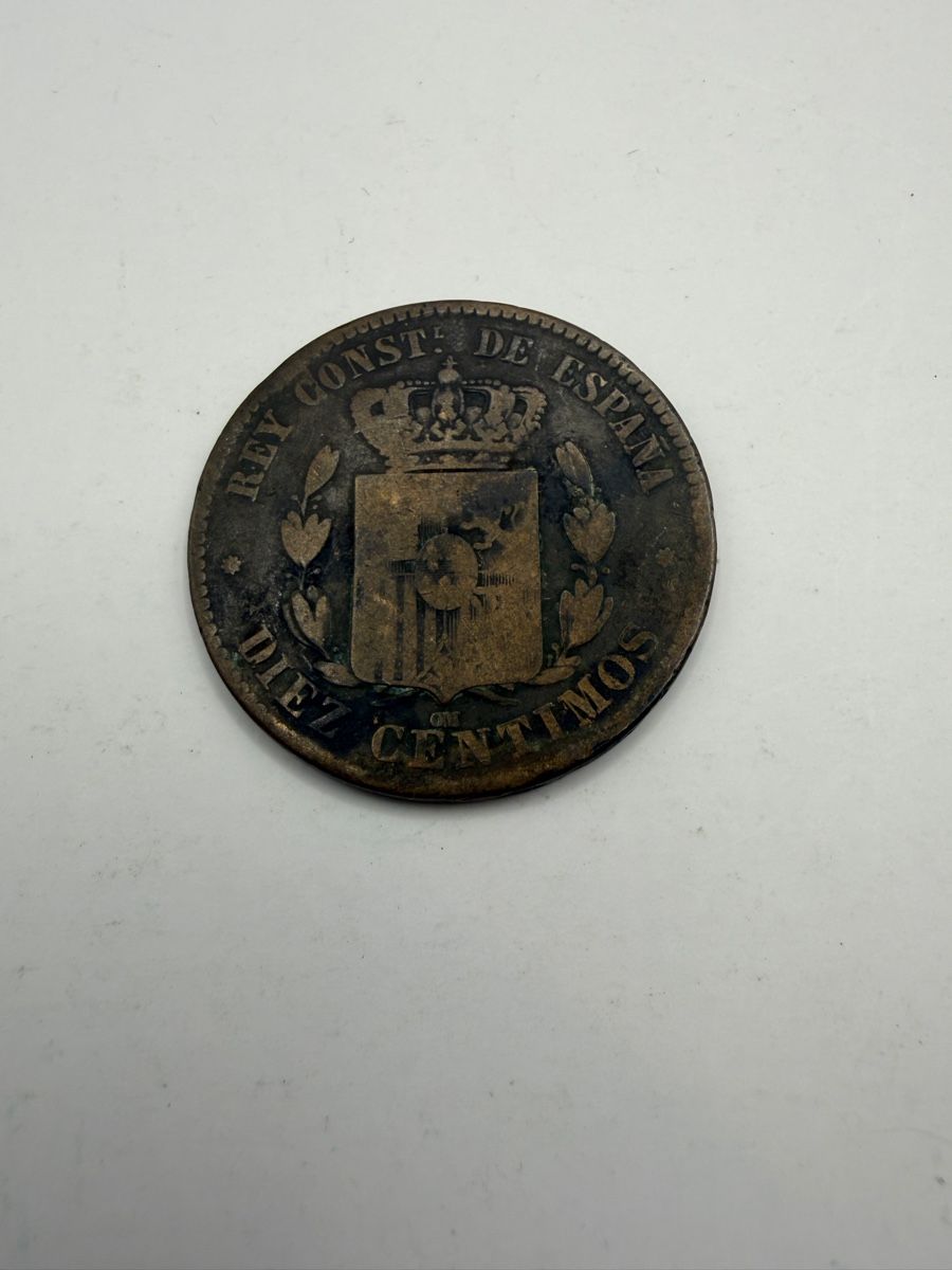 Tutti le monete: Ancienne pièce de 10 centimes, Espagne, 1879 – Usato da St-Maurice venduto da SPEKER 1
