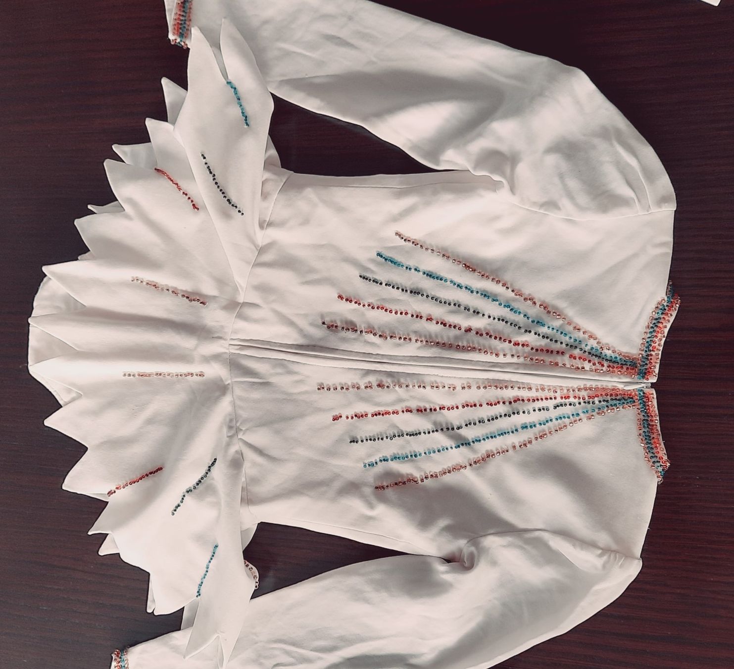 Vestiti & Gonne: Eiskunstlauf Kleid weiss, bestickt, 'Harlekin' oder türkis – Usato da Herrliberg venduto da AlexandraBopp 2