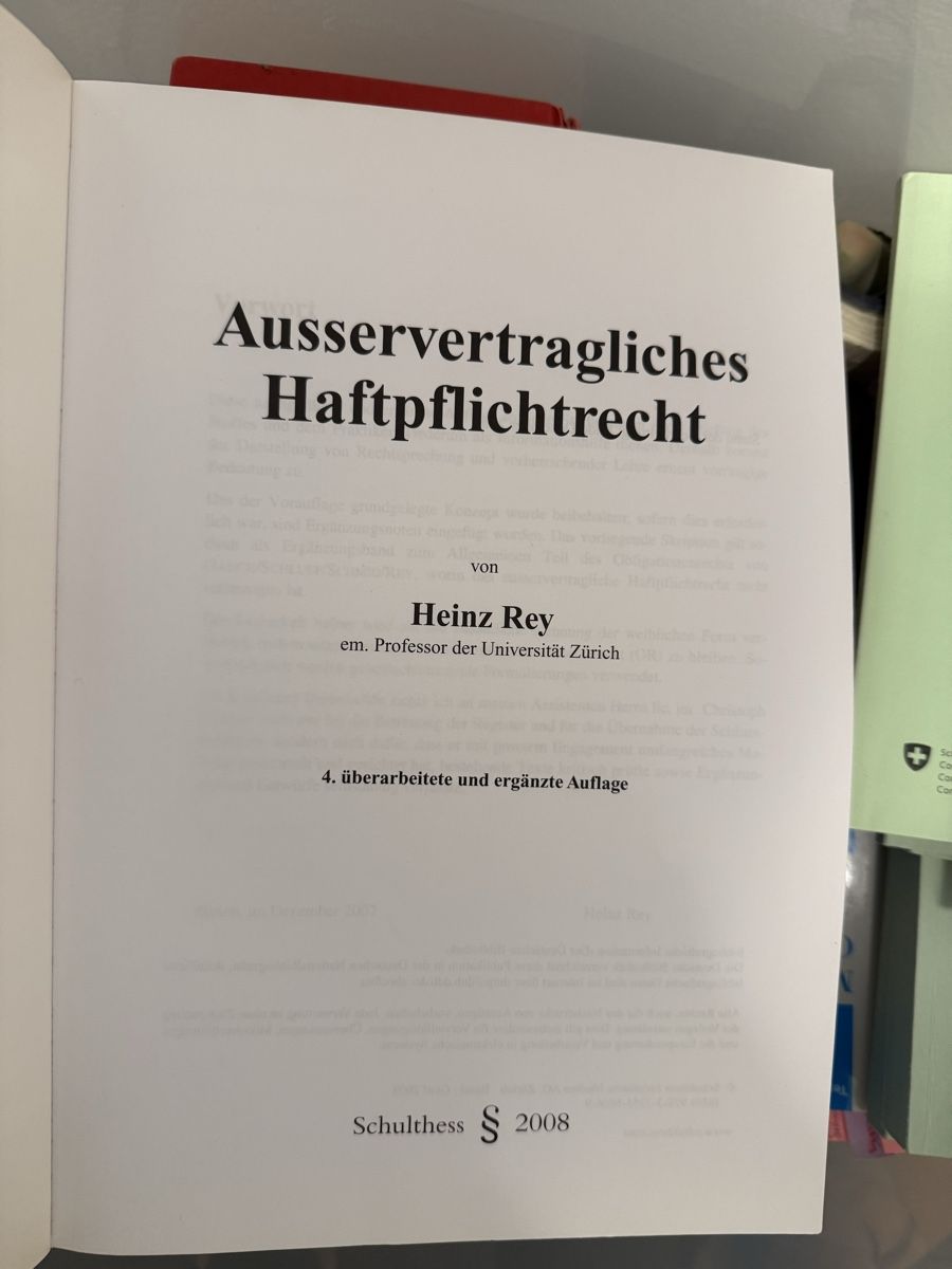 Libri: Aussertragliches Haftpflichtrecht – Usato da Luzern venduto da bia_v2fl 1