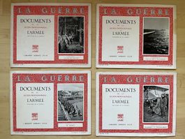"La Guerre" 4 Hefte mit Fotografien 1. Weltkrieg