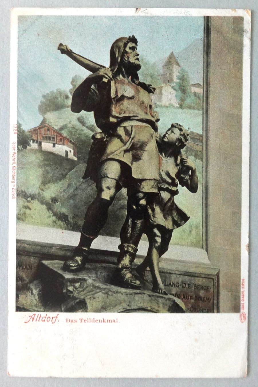 Ansichtskarten: Altdorf, Das Telldenkmal – Gebraucht aus Fétigny von Billy2miny