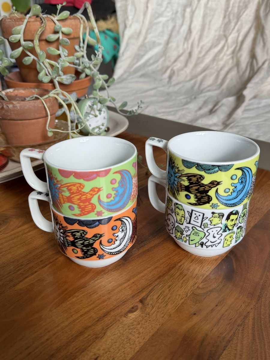 Bopla Tassen: Set of 4 Bopla coffee mugs – Gebraucht aus Zürich von kri_zhv2 1