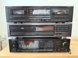 ONKYO Tape TA-W460, CD-Player TX-1400, Verstärker TX-84.