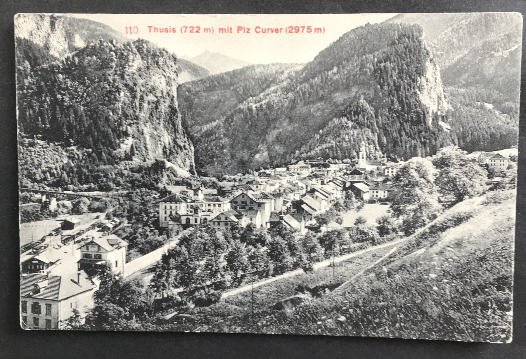 Cartes postales: THUSIS MIT PIZ CURVER – D'occasion à Ostermundigen par Heavenmaus75