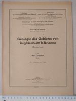 Geologie des Gebietes von Siegfriedblatt St-Ursanne