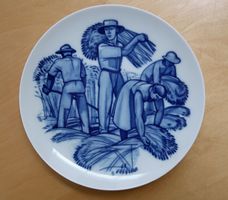 Porzellan-Teller Langenthal 1944 - F. Glauser, Interlaken