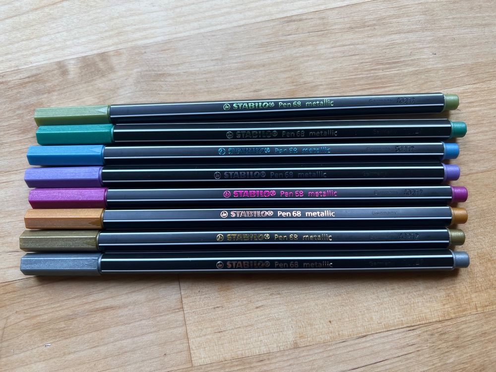 STABILO Pen 68 – Pennarello Color Verde Ghiaccio, Punta Conica Per Scuola E Ufficio