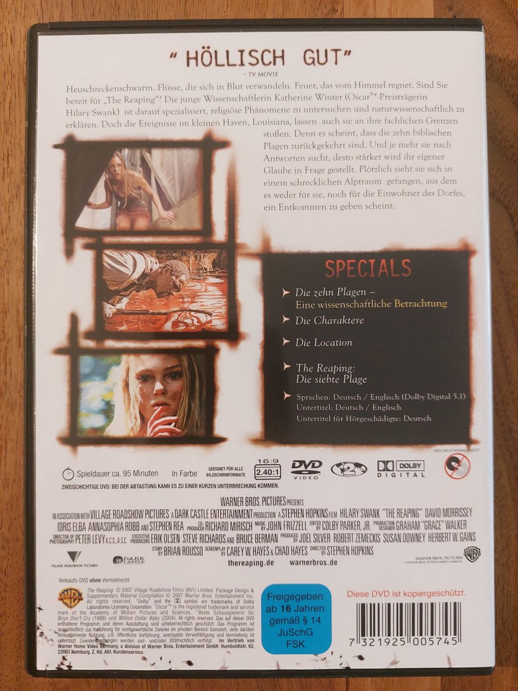 Alle DVDs: DVD - The Reaping mit Hilary Swank – Gebraucht aus Rheinfelden von FilmAuktion 1