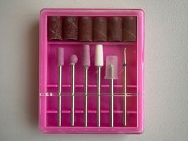 Set punte fresa per manicure e pedicure rosa nuovo