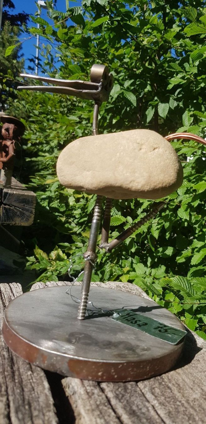 Skulpturen & Statuen: Metall Stein Vogel – Gebraucht aus Schaffhausen von beny06 1