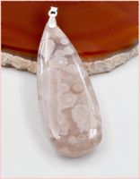 Kirschblüte Achat Anhänger (Sakura Achat) 925 Silber