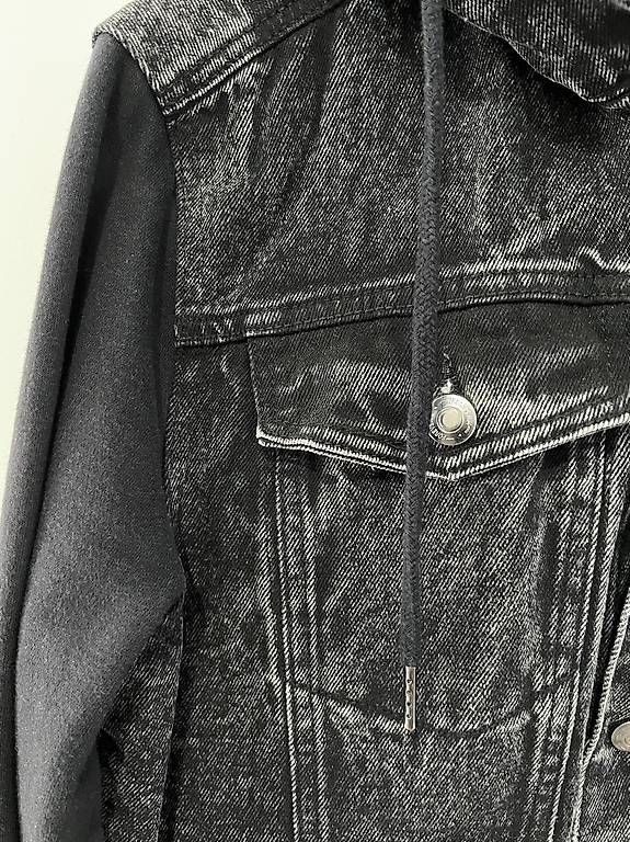 Giacche: Veste en jean noire  – Usato da Genève venduto da Eric1823 1