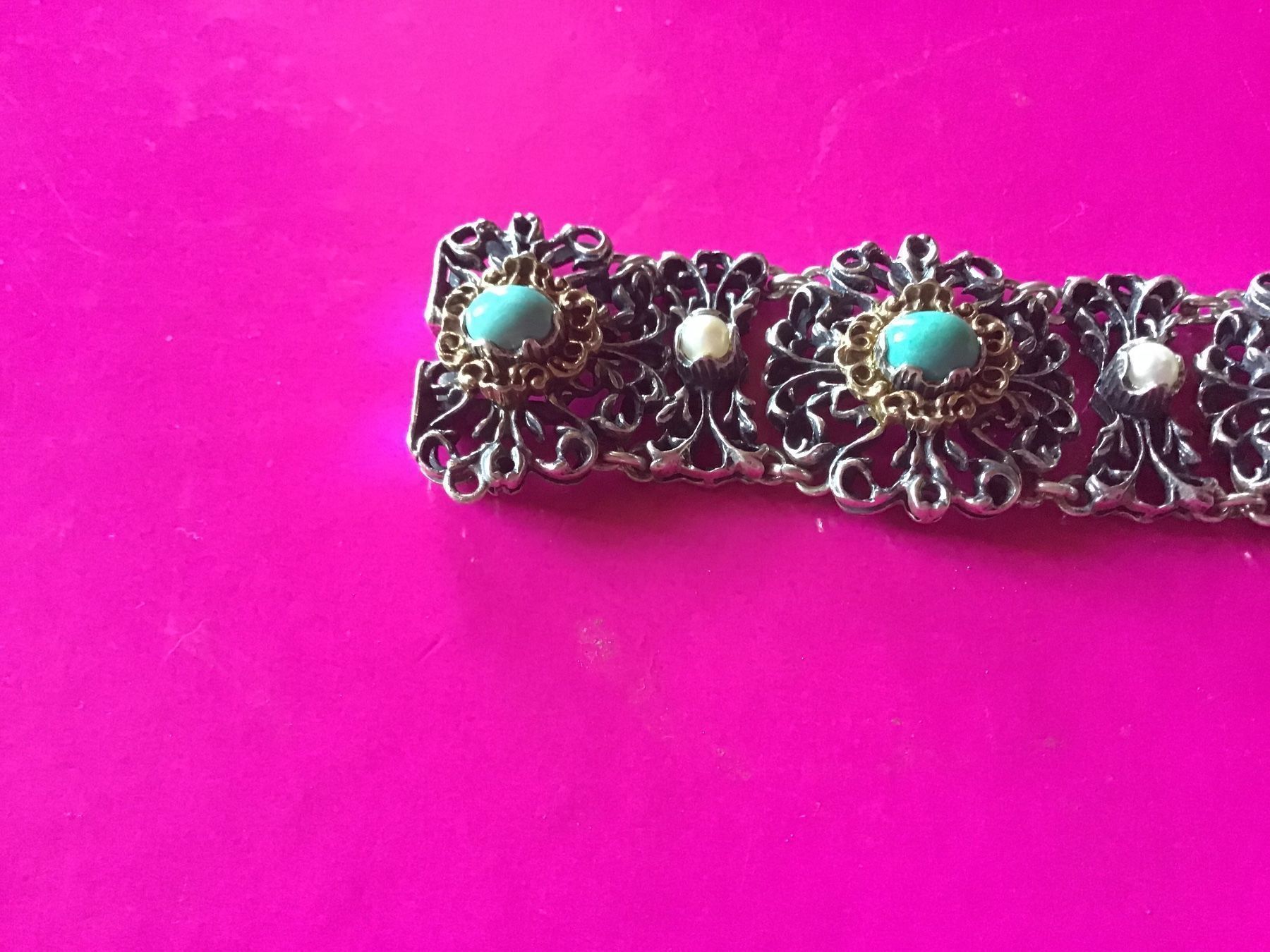 Bracciali & Braccialetti: Altes prunkvolles Silber Armband – Usato da St. Gallen venduto da Goldlilly 3