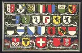 Schweiz, Die Wappen aller Schweizer Kant