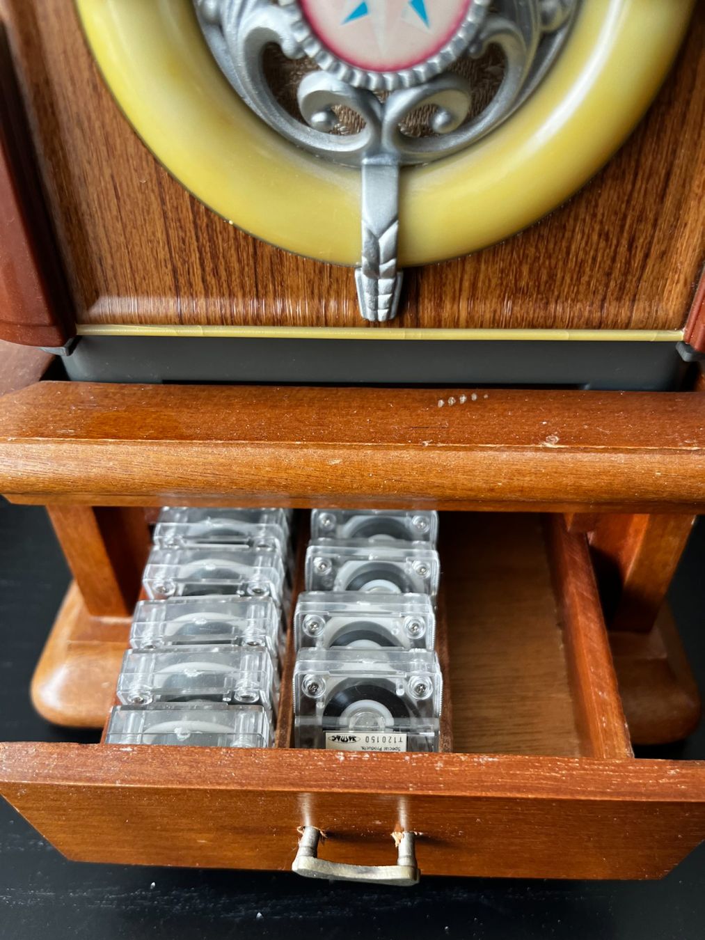 Wurlitzer Jukebox: Leadworks Wurlitzer "Fifties" Miniatur Jukebox Microkassette – Usato da Zürich venduto da Allrounders 4