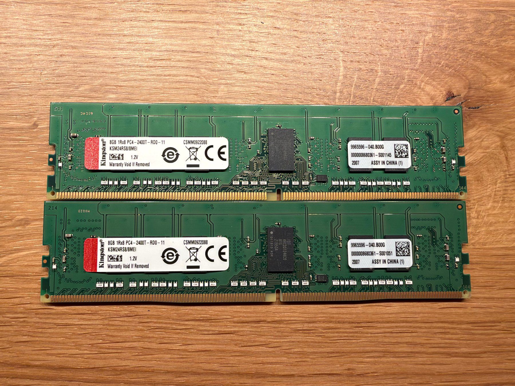 Kingston Memoria / RAM: Kingston 2x 8GB DDR4 REG ECC Memory – Usato da Amriswil venduto da hardware_uschi