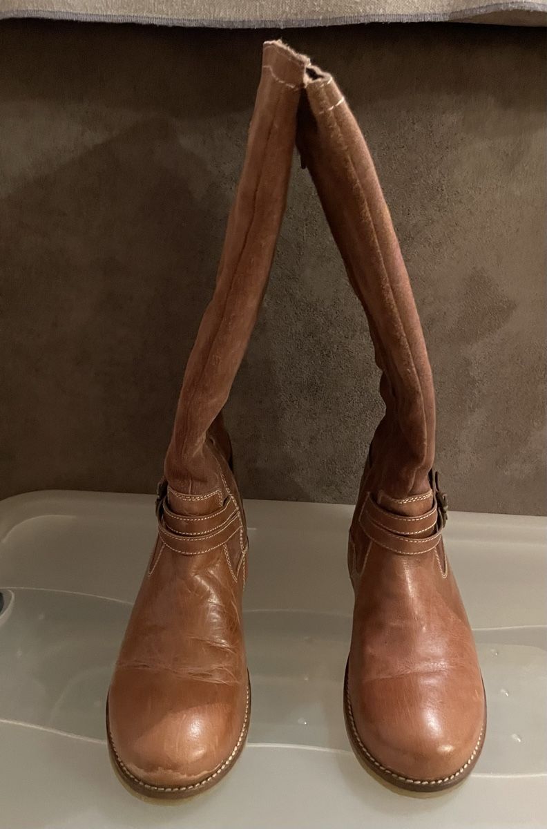 Gabor Scarpe da donna: Gabor Braune Leder Stiefel-NEU – Nuovo (secondo la descrizione) da Dättwil AG venduto da Sneskopuca 2