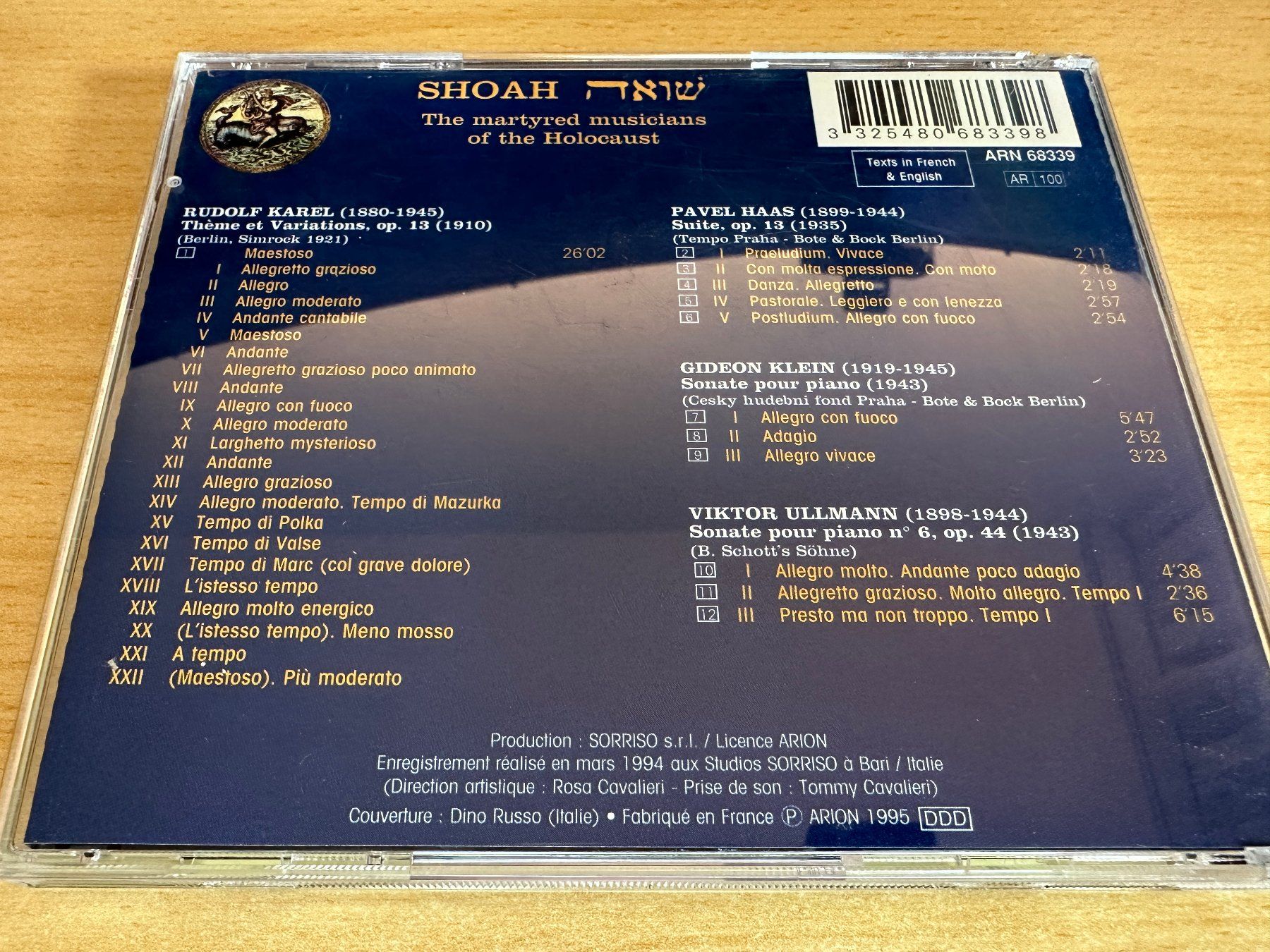 CDs: Francesco Lotoro – Shoah – Gebraucht aus Rikon im Tösstal von Alpenmutz 1