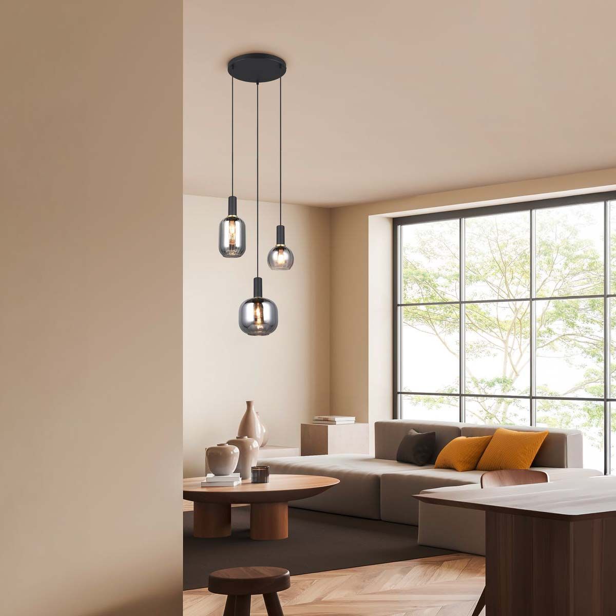 Kronleuchter & Deckenlampen: Pendelleuchte, Metall, Glas, 30 cm Ø – Neu (gemäss Beschreibung) aus Kreuzlingen von Smart-Light 1