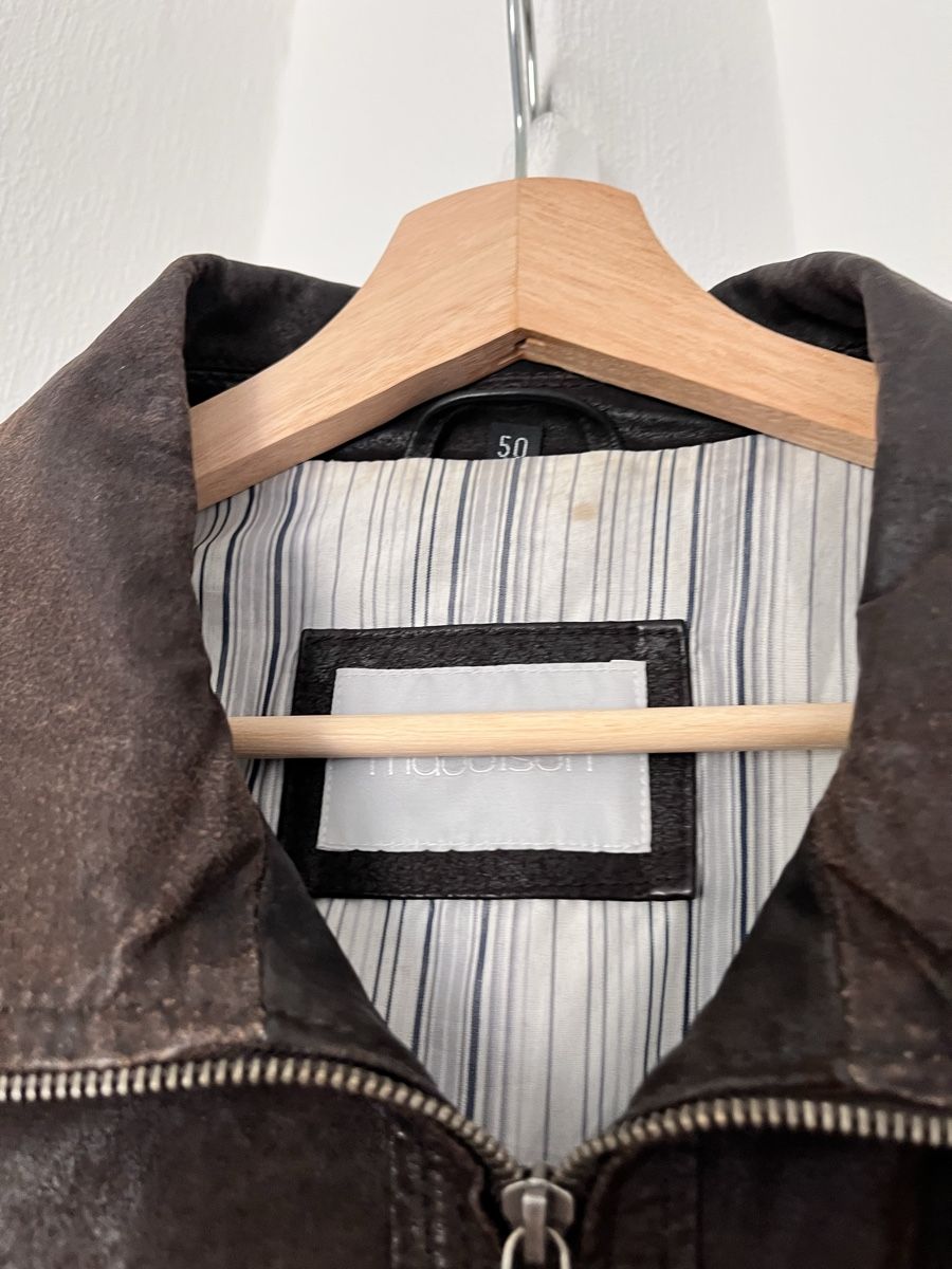 Maddison Giacche: Maddison Brown Leather Jacket Size 50  – Usato da Lausanne venduto da Danash 4