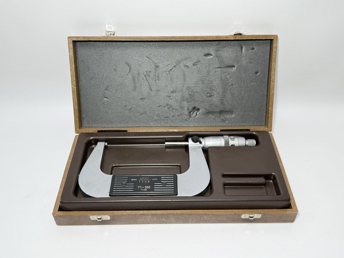 Tesa Misurare: Tesa Mikrometer 75-100 mm mit Etui Aussenmikrometer – Usato da Boswil venduto da ABLagerBoswil 1