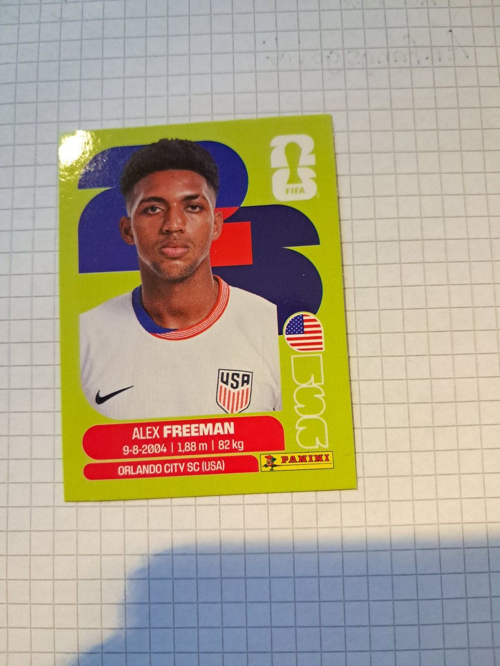 Panini Cartes à collectionner: WM26 Alex Freeman USA 6 – Neuf (Voir description) à Wallisellen par Cyberfuexli