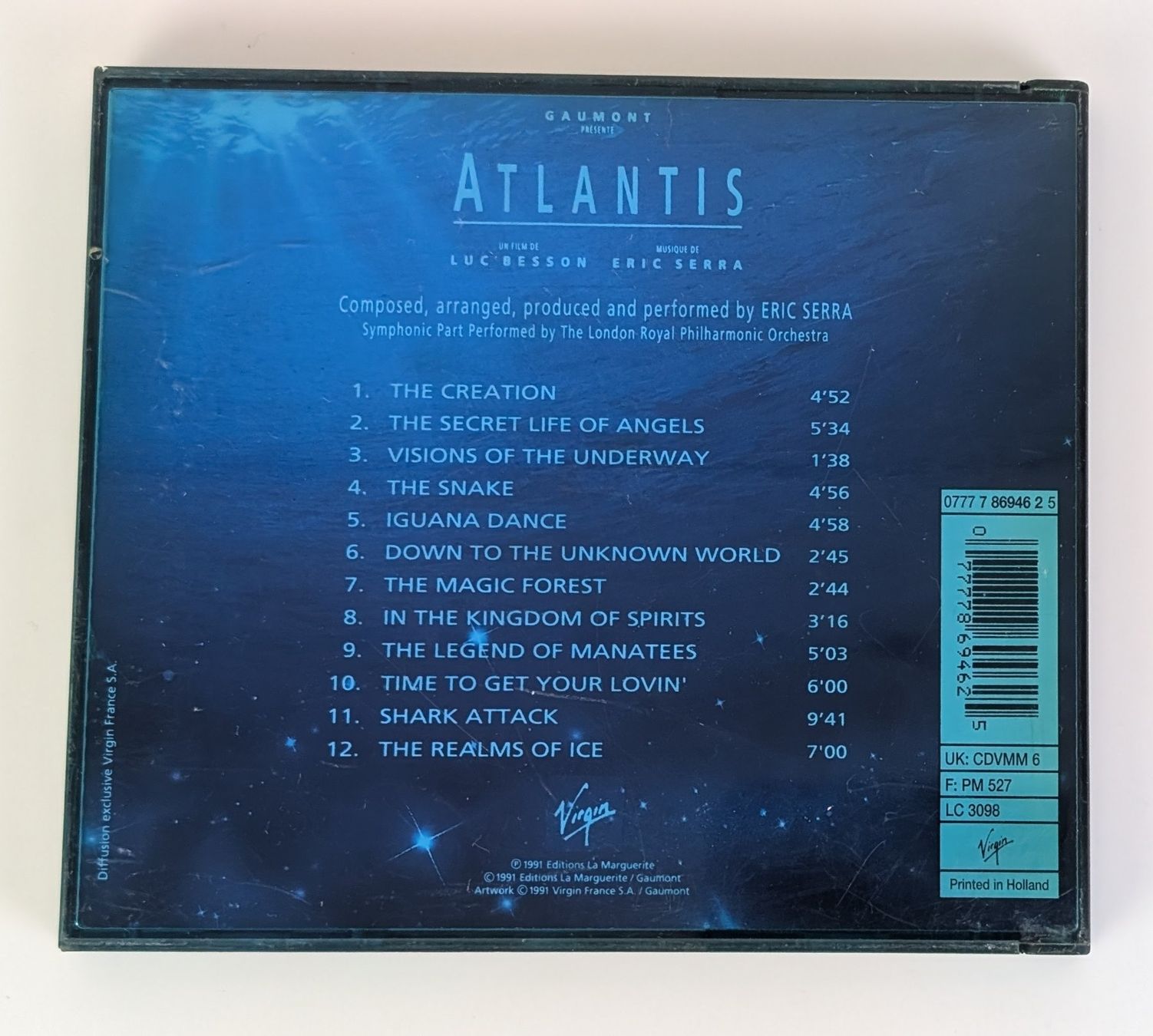 CD: Eric Serra - Atlantis (Soundtrack) CD - Top – Usato da Zürich venduto da 1.Simon 1