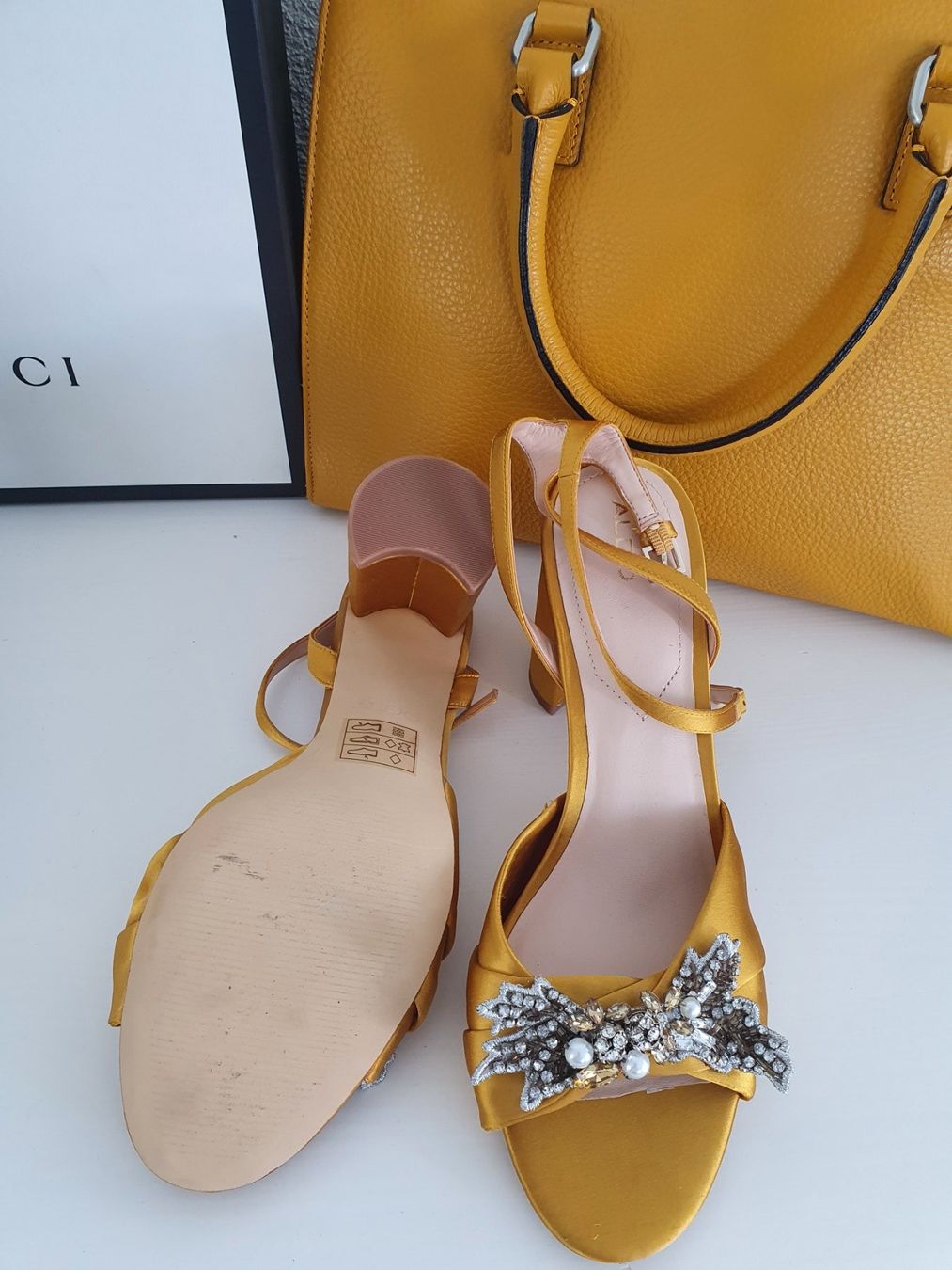 Aldo Scarpe da donna: Schuhe Aldo, Größe 40, gold, satin – Nuovo e nell'imballaggio originale da Zuchwil venduto da ger_ws6t 2