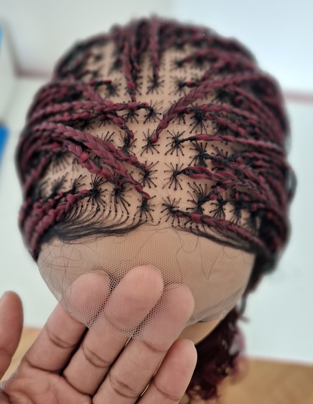 Parrucche: Long Red Braided Wig | Bold Color | Handmade – Nuovo (secondo la descrizione) da Lausanne venduto da usa_xd5k 2