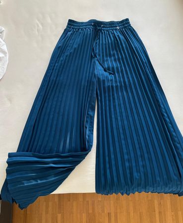 Pantaloni plissettati turchesi - GUESS