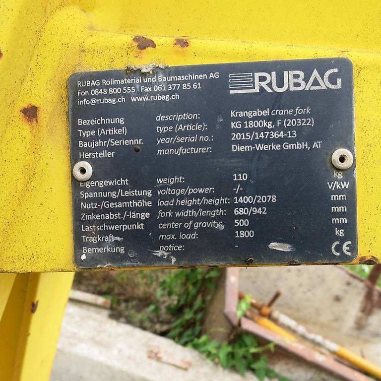 Gru: Krangabel – Usato da Schwarzenburg venduto da MX-500 1