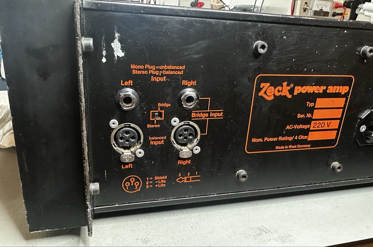 Amplificatori: Zeck Stereo Power Amp A 902 – Usato da Zürich venduto da deftwow 5