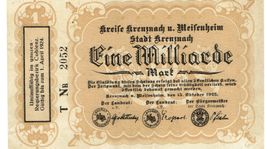 Kreuznach+Meisenheim 1 Mrd.Mark Serie T 15.10.1923 VZ_VZ+