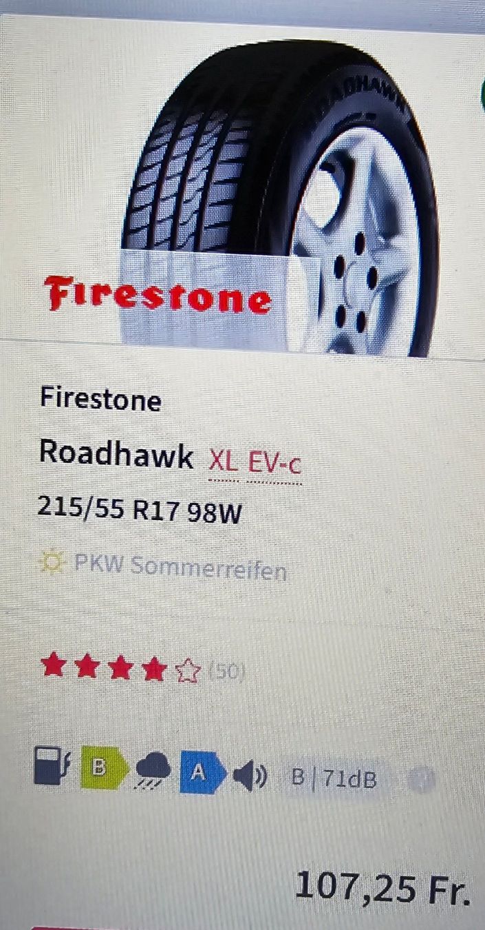 Firestone Pneus & Kompletträder: Auto Sommerpneu – Gebraucht aus Oberdorf SO von Ulysefiat 4