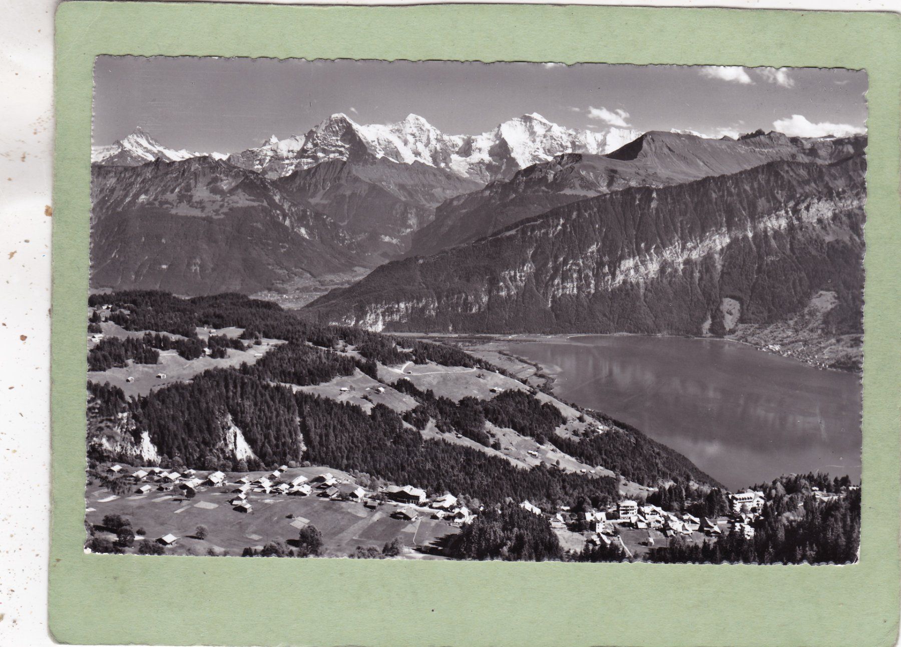 Cartoline postali: Beatenberg Thunersee Schreckhorn Eiger Mönch Jungfrau 1957 – Usato da Herisau venduto da Lisegrat2008