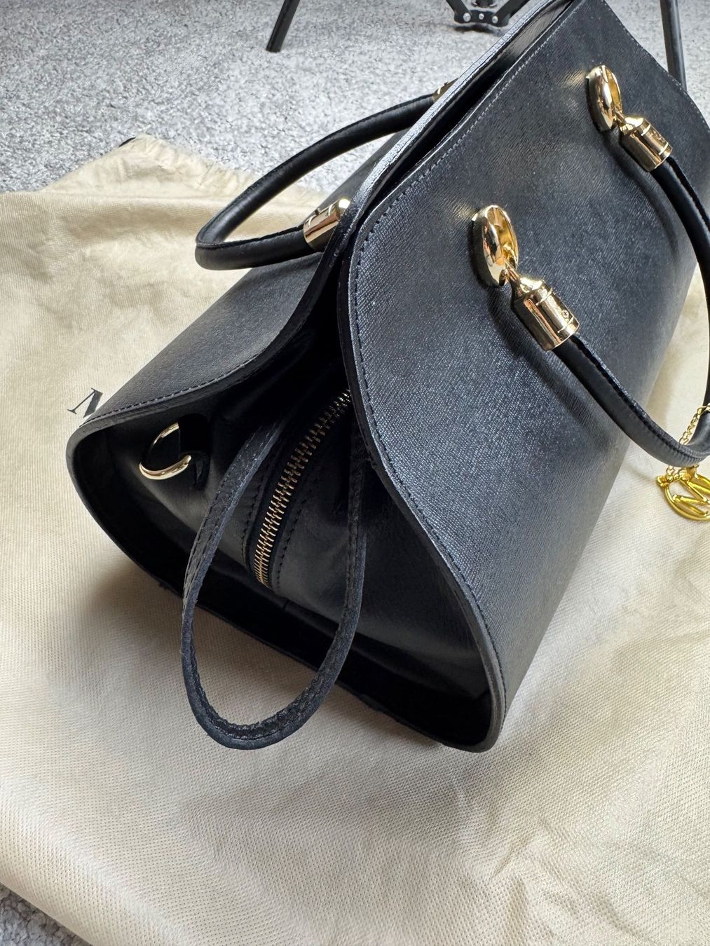 Borse da donna: Elegante Mangotti Handtasche Schwarz – Usato da Pfaffhausen venduto da Voe 3